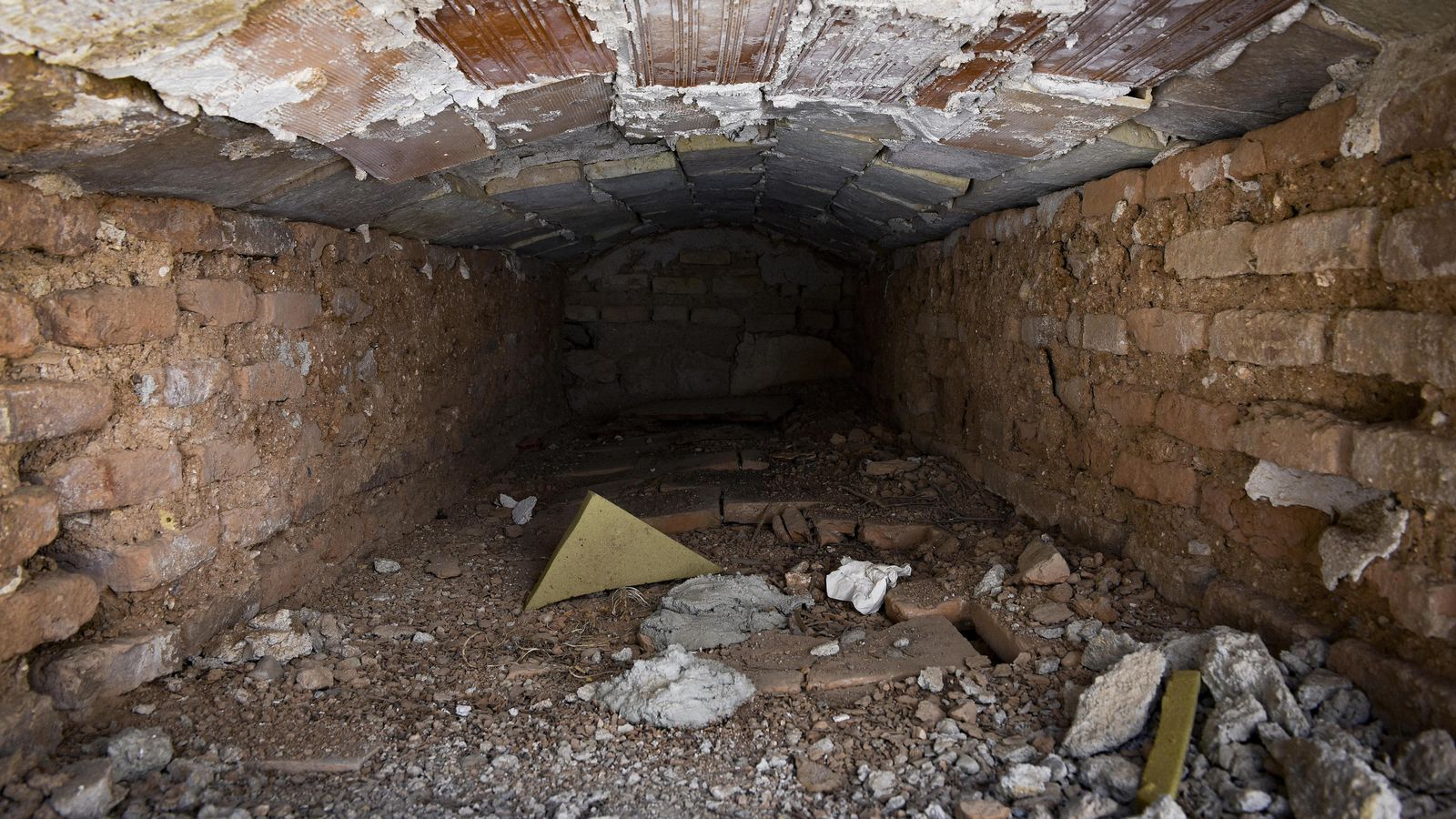 Uno de los nichos ya vacío.