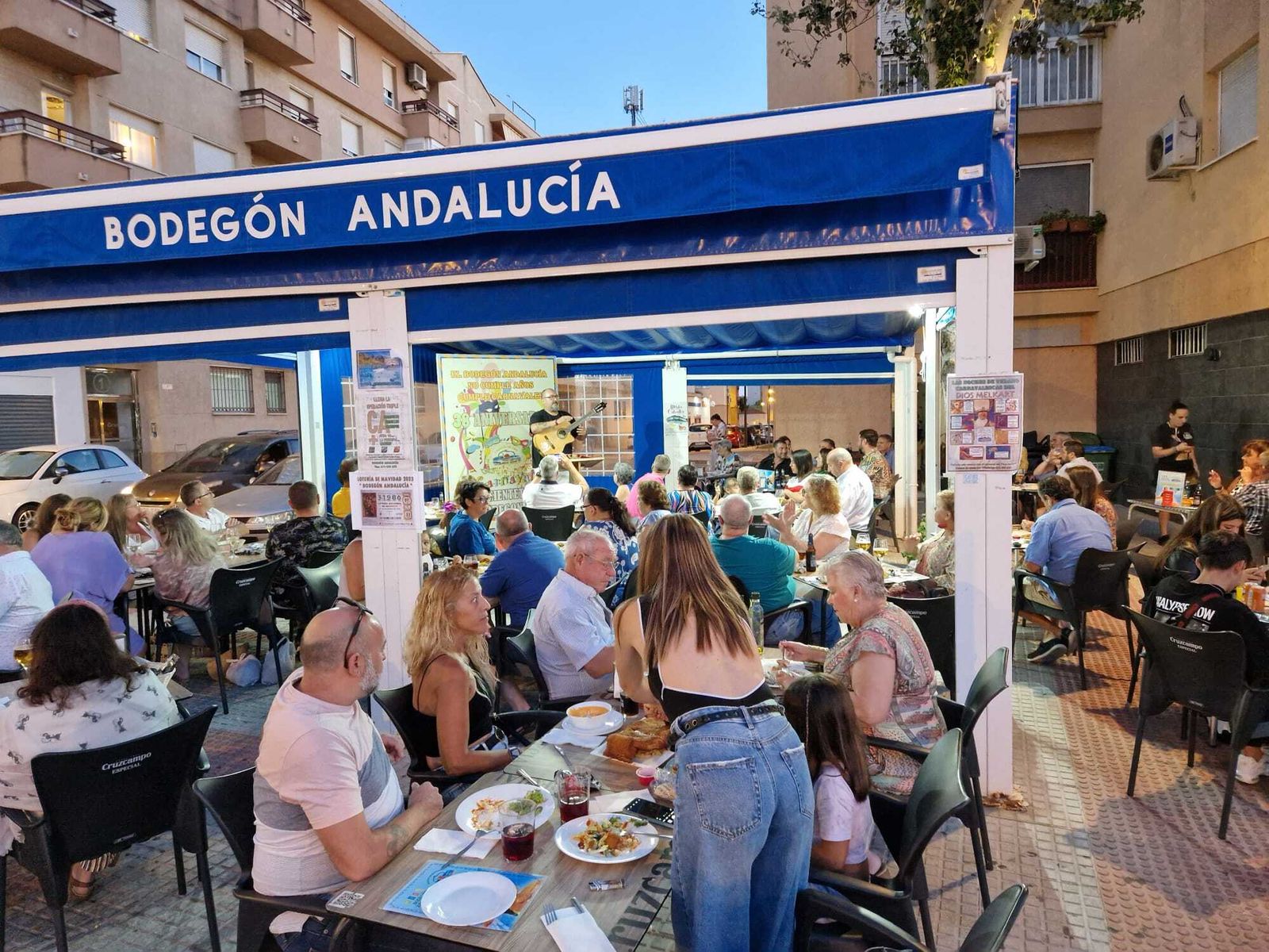 El Bodegón Andalucía, uno de los días de Feria del Carmen.