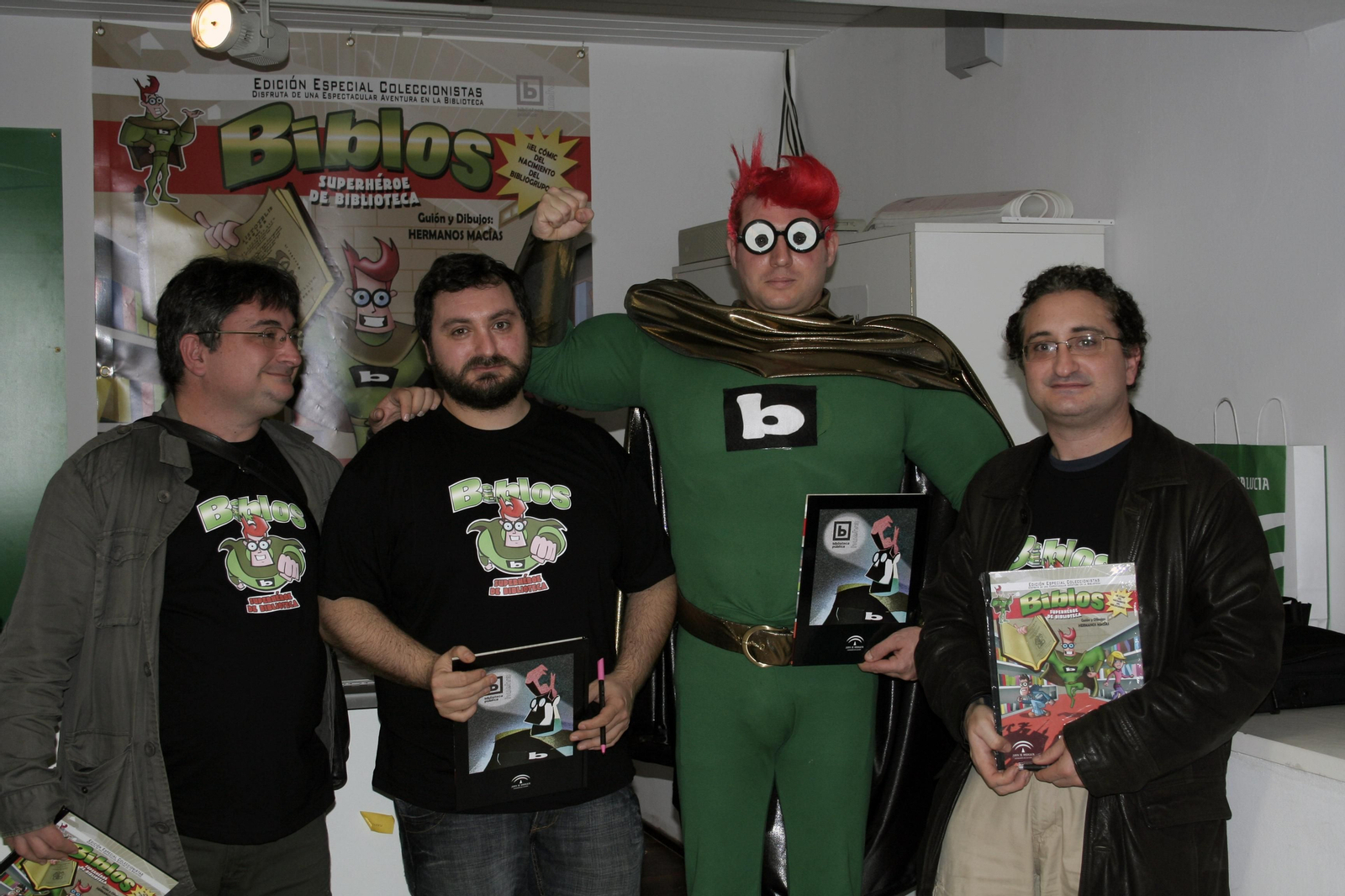 Biblos, superhéroe de biblioteca es todo un referente.