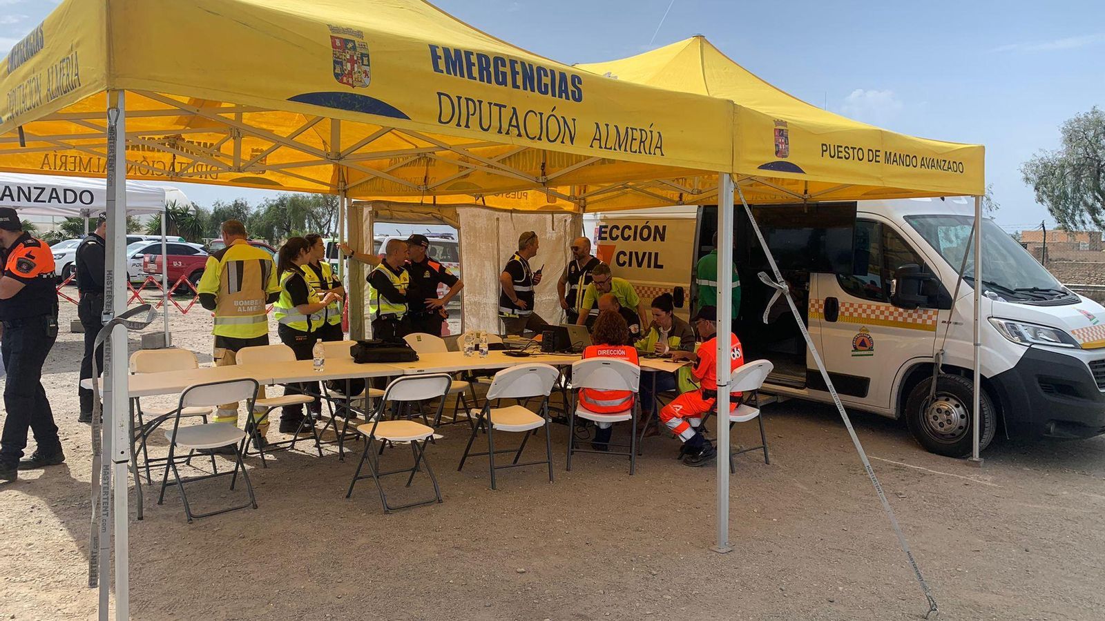 Trabajo conjunto de los distintos operativos de emergencias