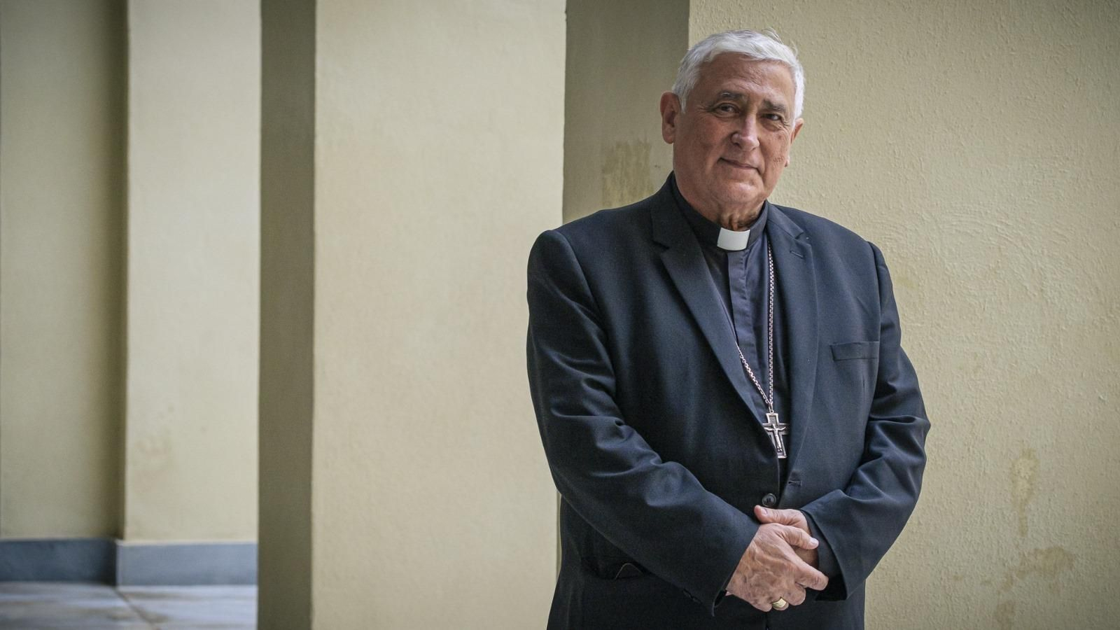 El obispo Zornoza, en el Seminario Diocesano de San Bartolomé.