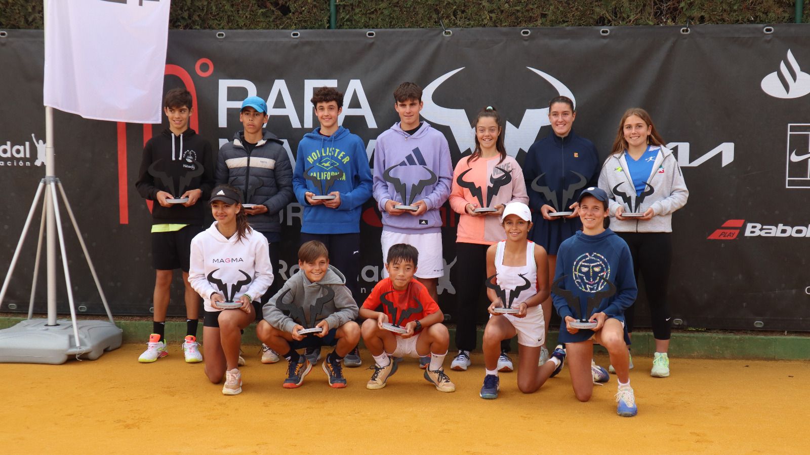 Los campeones del Rafa Nadal Tour en las distintas categorías