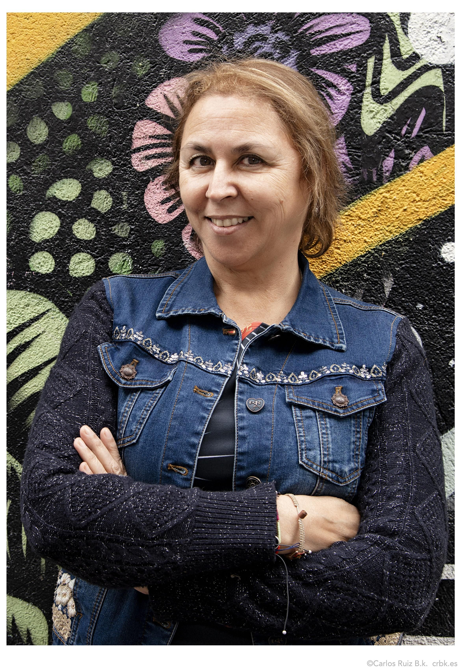 Otra imagen de la escritora madrileña.