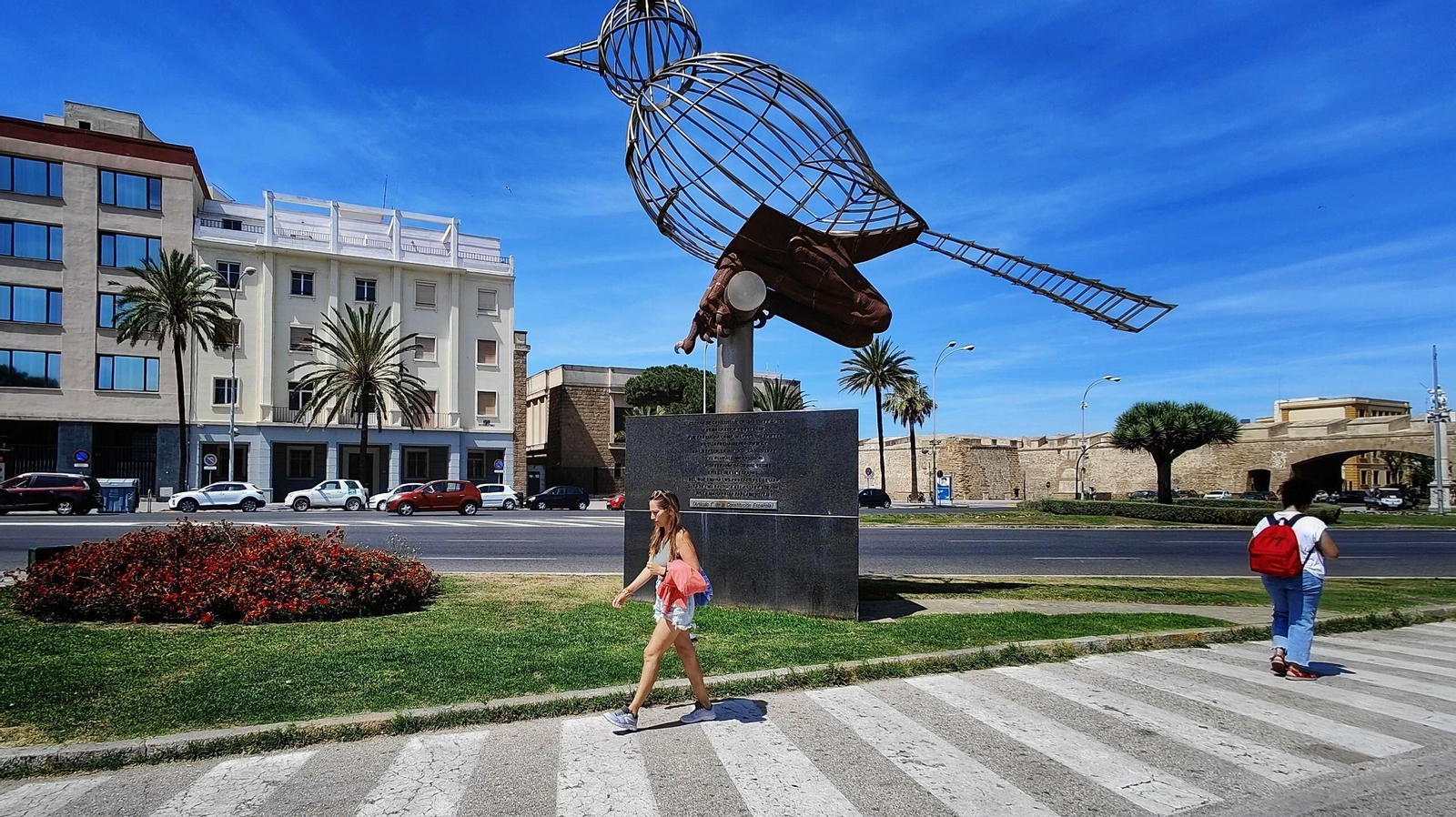 Las zonas verdes menos verdes de la ciudad de Cádiz