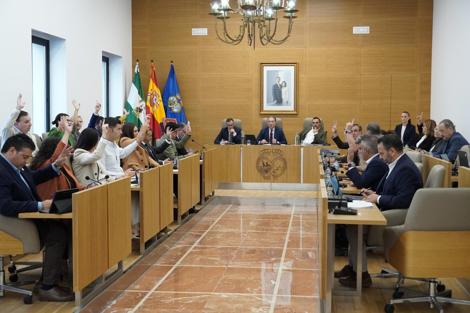 Pleno extraordinario de la Diputación de Huelva.