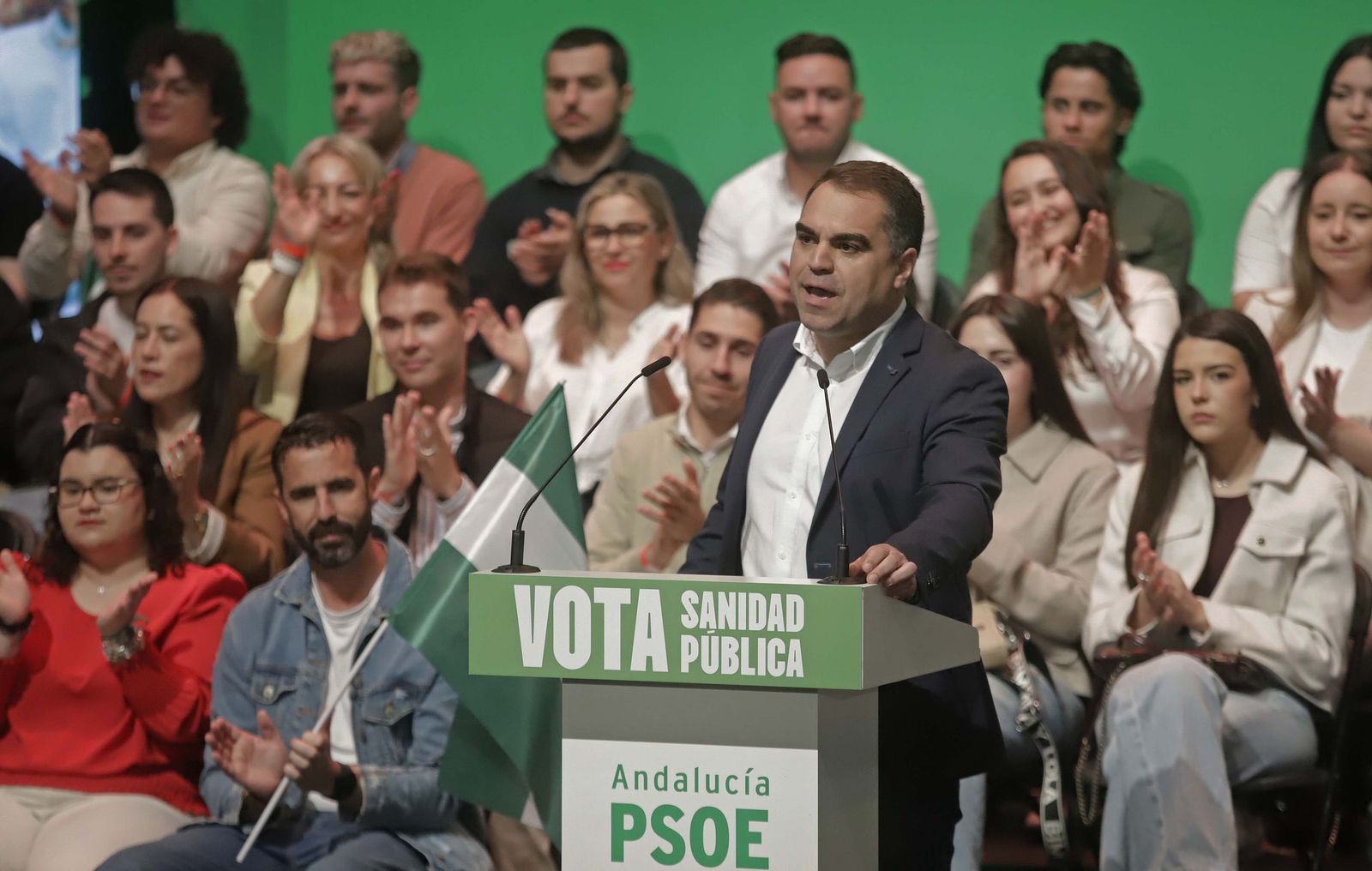 Fotos del mitin del PSOE con Pedro Sánchez y María Jesús Montero en La ...