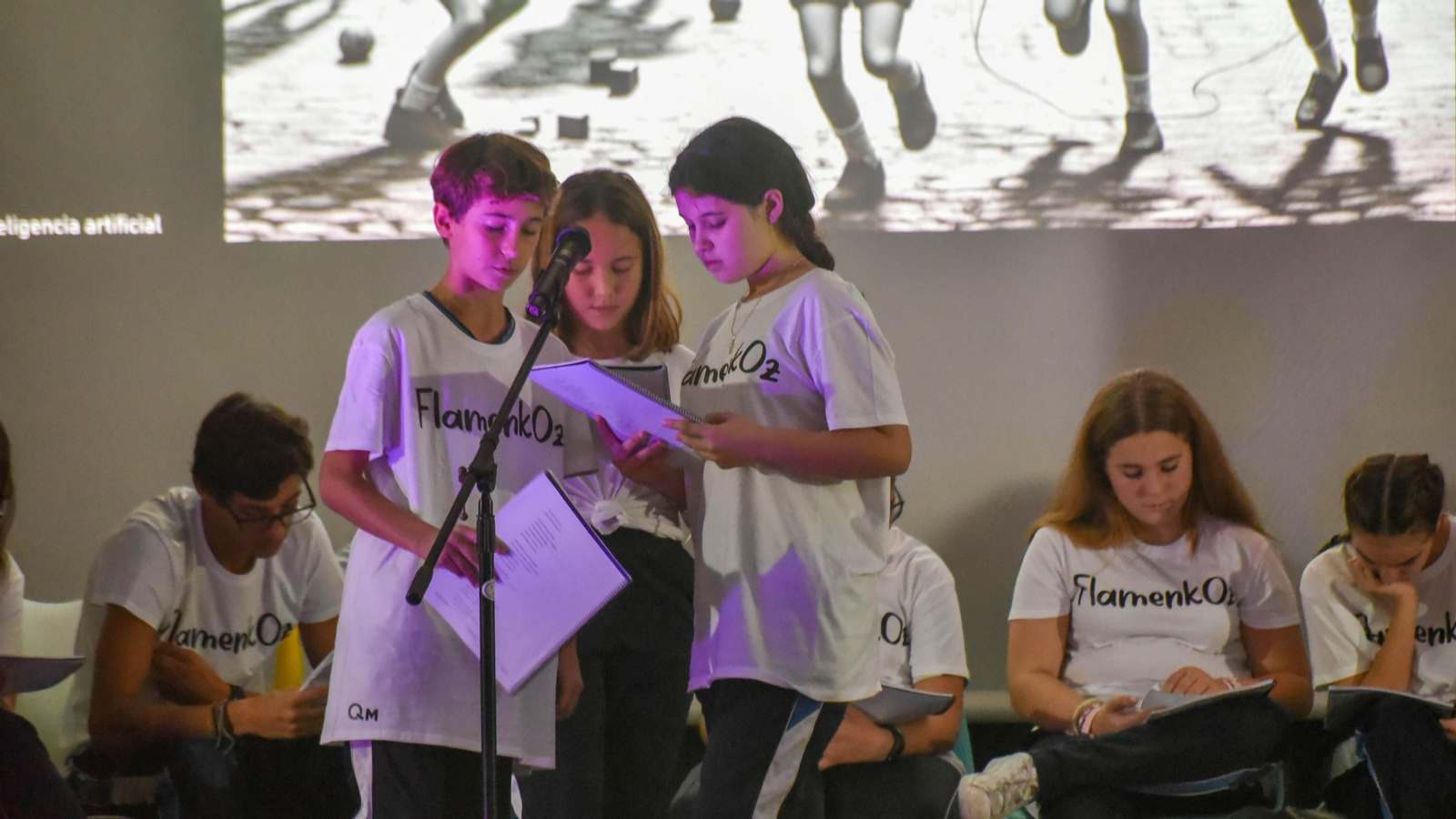 Flamenkoz, lectura de la obra en el  colegio Huerta de la Cruz, en imágenes