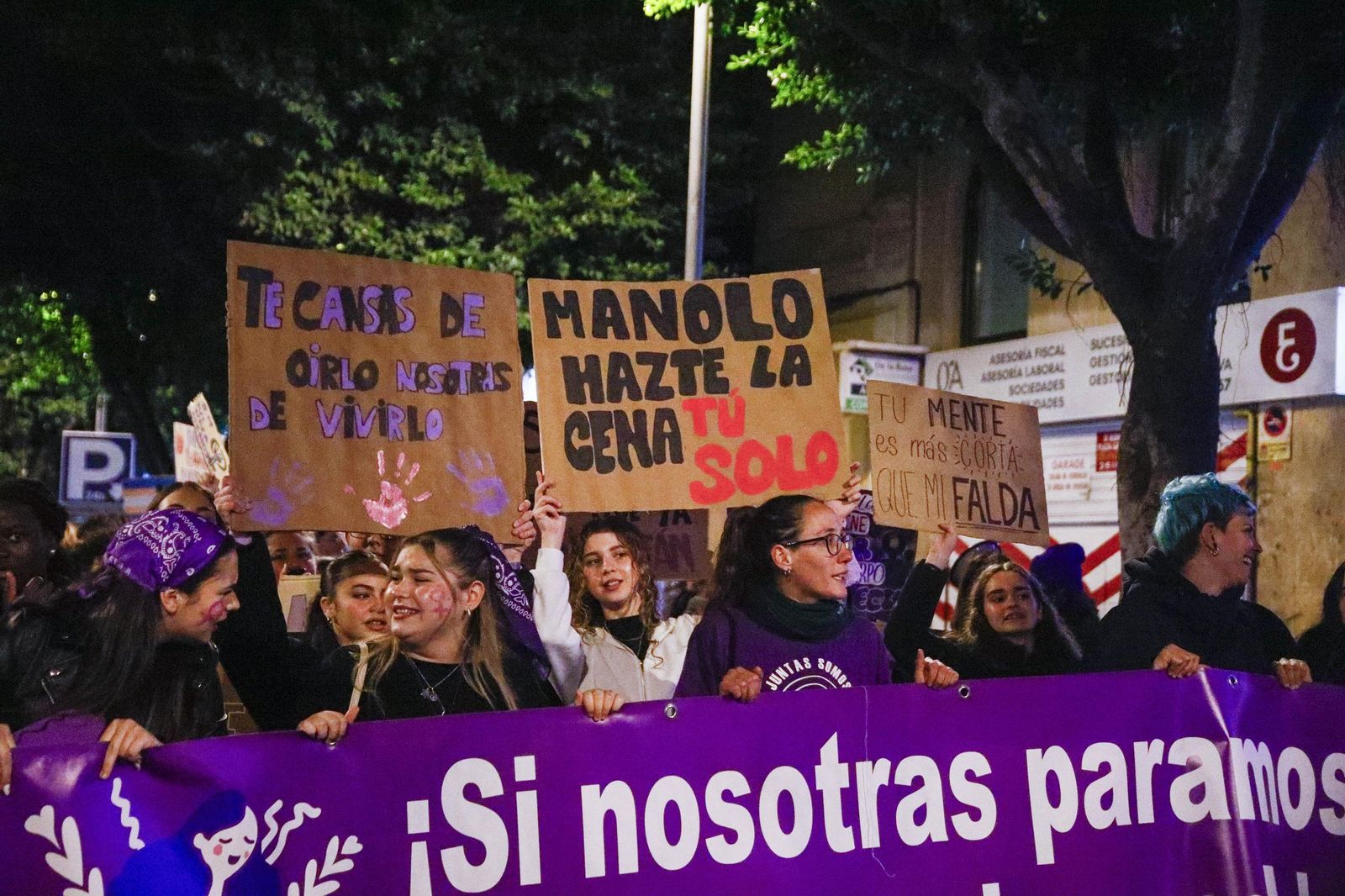 Las imágenes de la manifestación realizada por Asamblea Feminista 8M en Almería