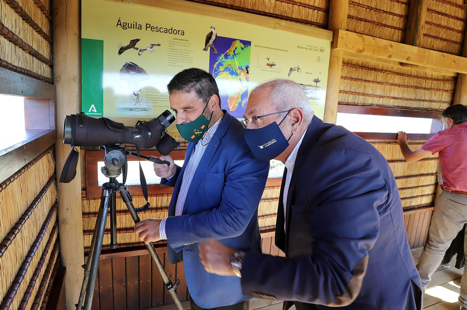Inauguración del nuevo observatorio del Águila Pescadora en Marismas del Odiel