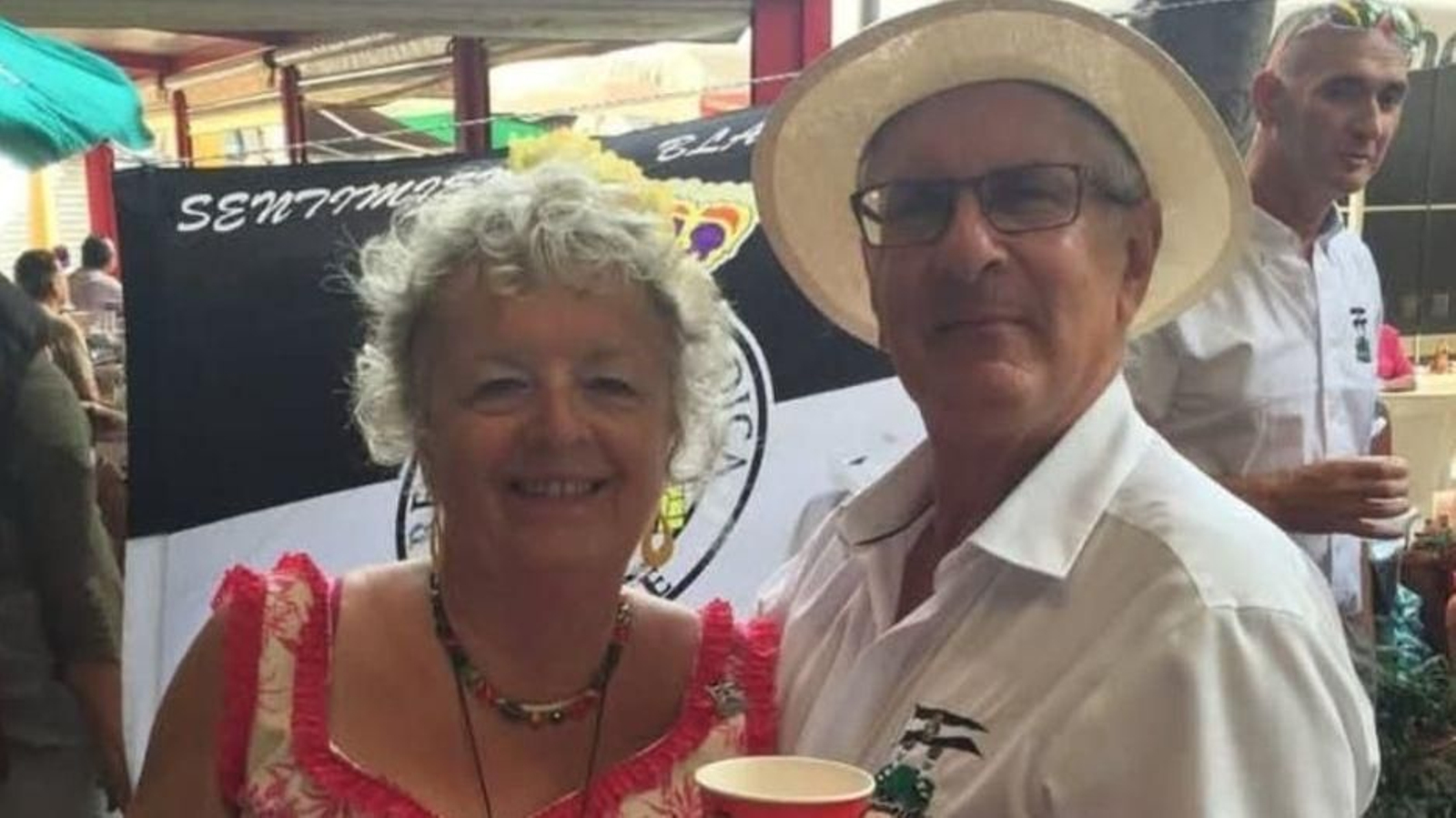 Gerald, más conocido como Gerry, en un acto de la Peña Pichigüey.