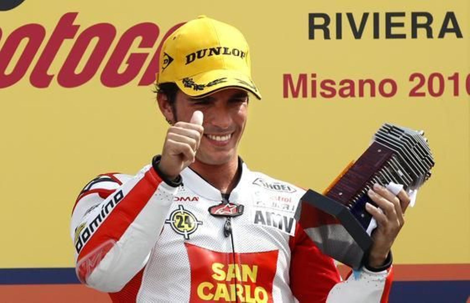 Toni Elías, vencedor en Moto2 en el Gran Premio de San Marino.

Foto: Reuters