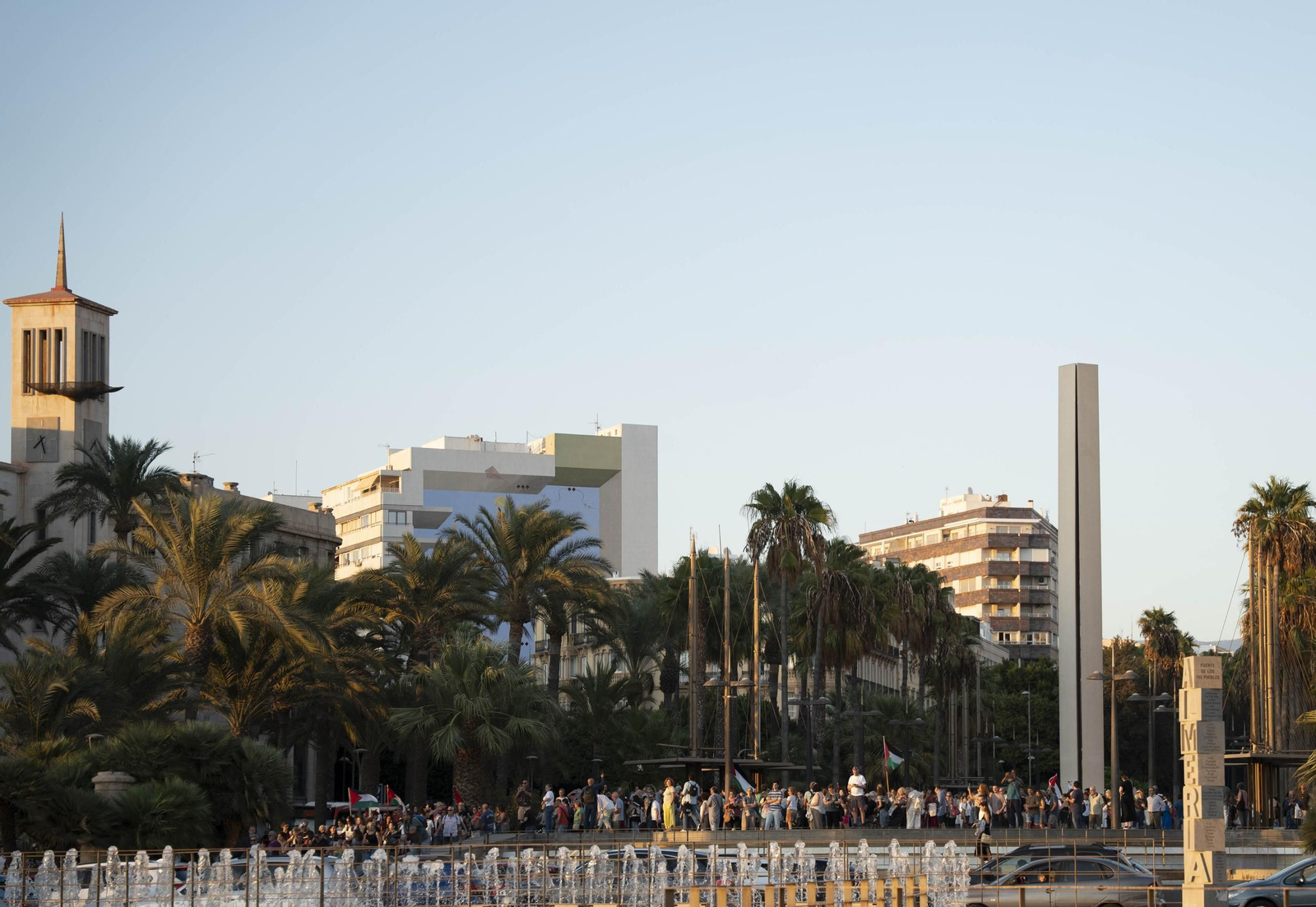 Manifestación convocada por la Plataforma Almería por Palestina