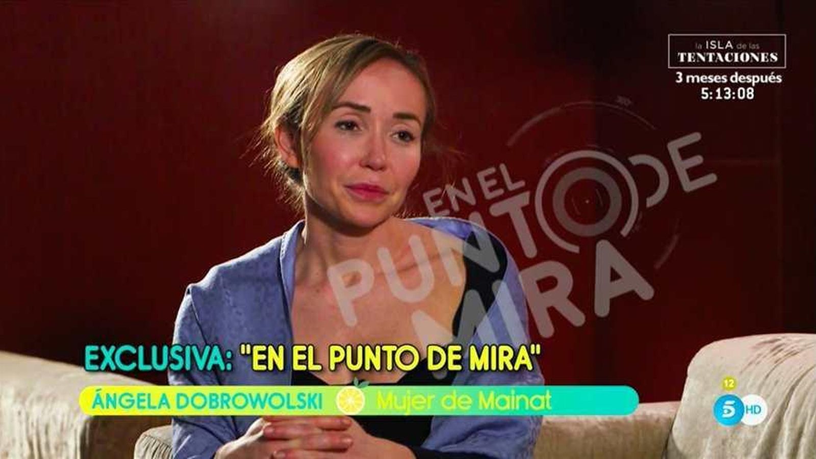 Ángela, en su entrevista con el programa 'En el punto de mira'.