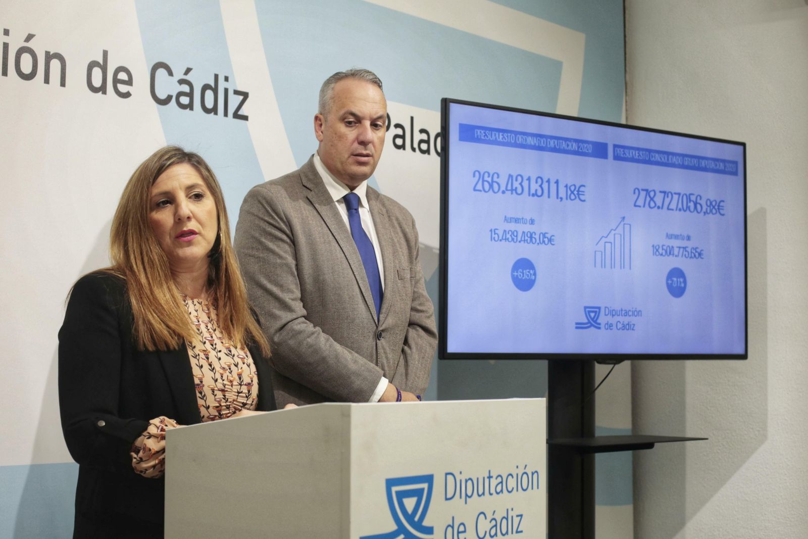 Irene García durante la presentación de los presupuestos para el próximo año.