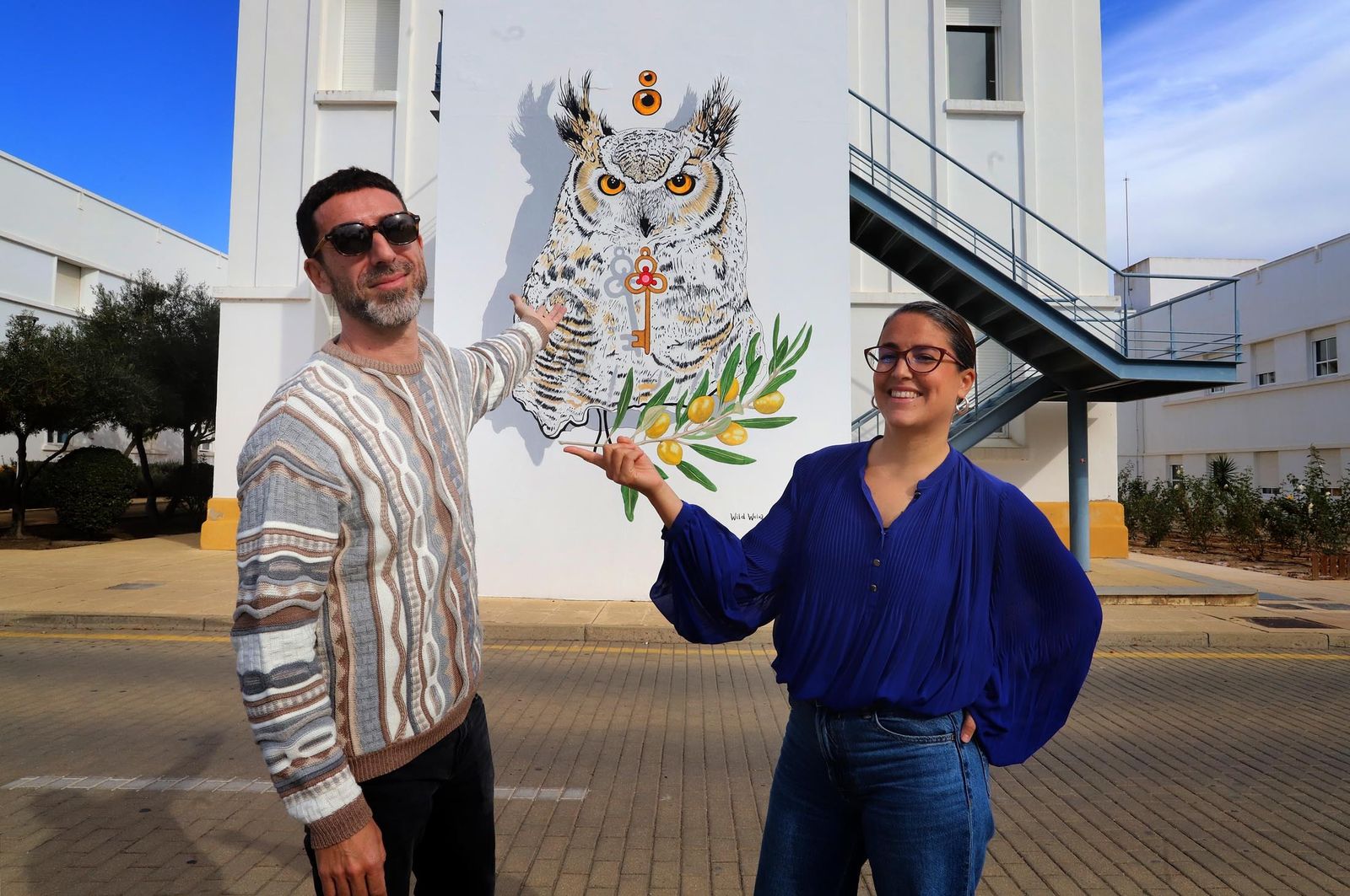 Wild Welva y María JL Hierro inauguran las nuevas intervenciones de Arte urbano en el Campus del Carmen, en imágenes