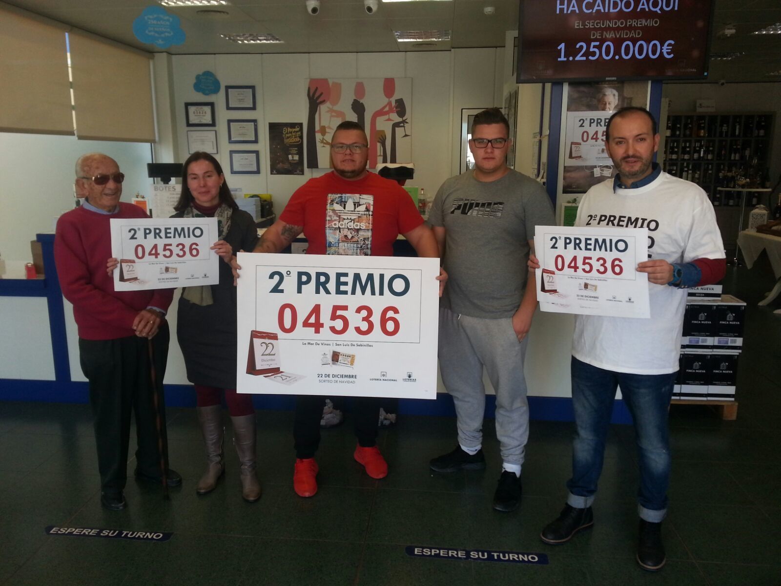 Los premiados en la Lotería de Navidad en Málaga