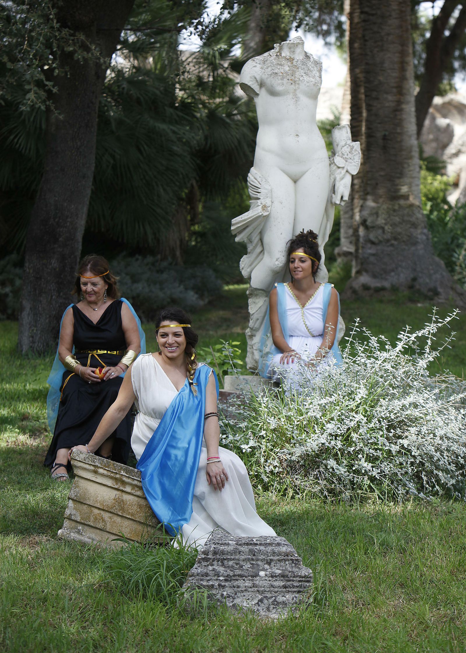 Recreación de la vida en Itálica.