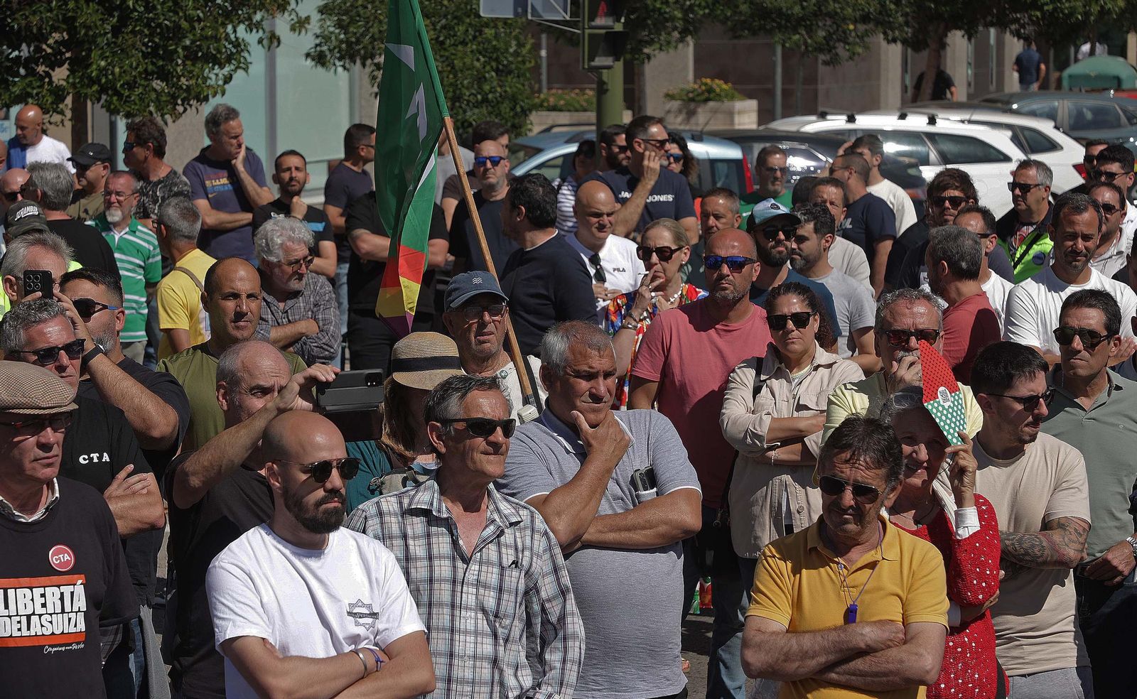 Fotos de la manifestación de apoyo a los siete sindicalistas de ATA y CGT por la huelga de Acerinox