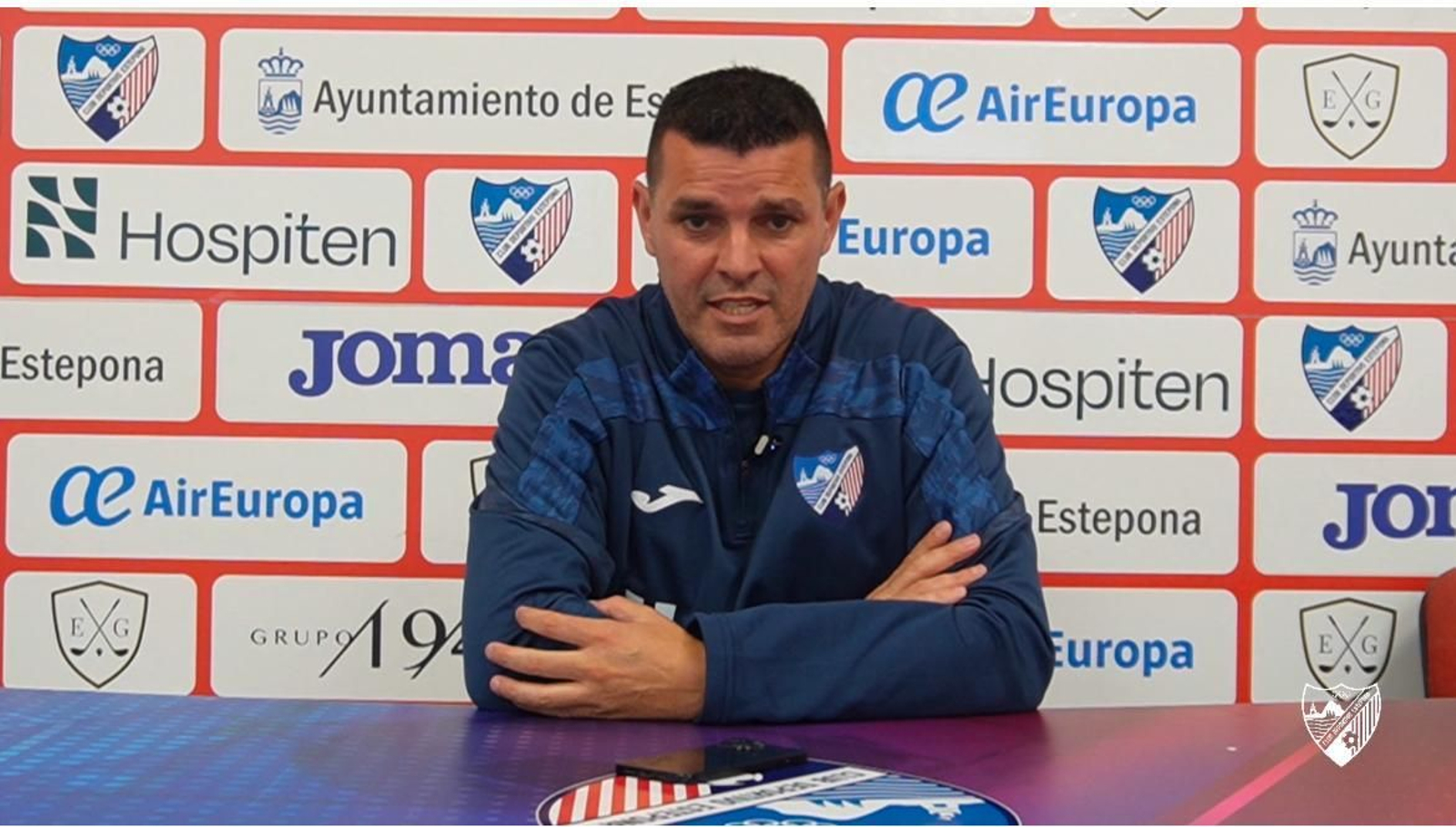 Xavi Molist, en rueda de prensa.