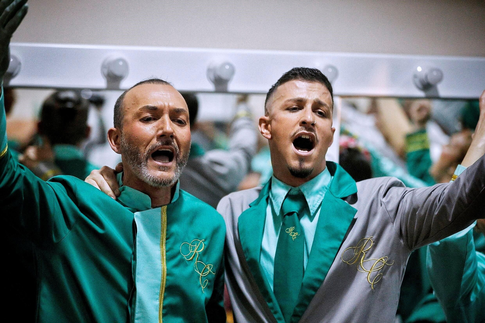 Coro "El Gremio" en camerinos