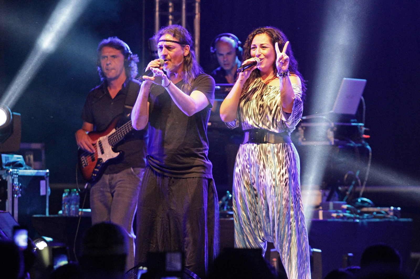 El dúo Camela durante un concierto en Algeciras, en 2015.