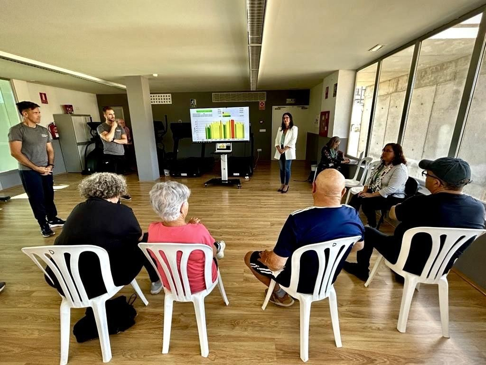 Visita de los tres responsables de la Escuela Andaluza de Salud Pública (EASP) Visita de los tres responsables de la Escuela Andaluza de Salud Pública (EASP)