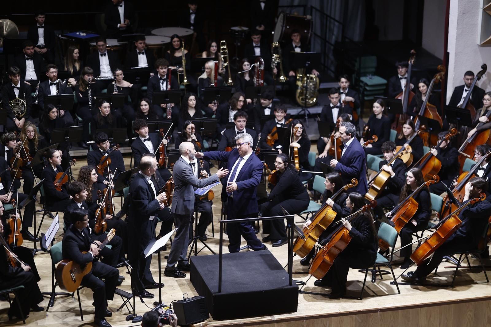 Las fotos de la presentación del nuevo himno del Málaga CF en el Conservatorio Superior de Málaga