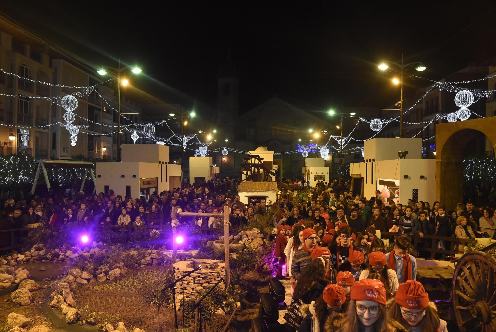Las imágenes del alumbrado navideño de Lucena