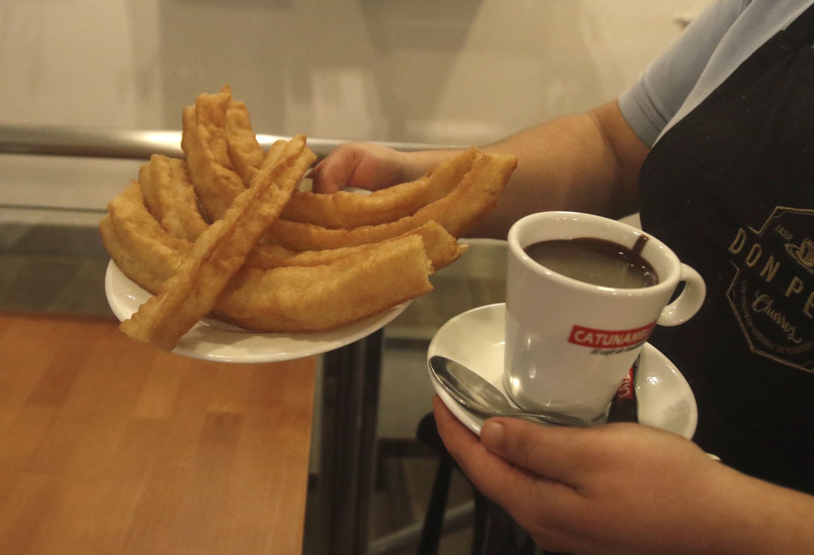 Imagen de archivo de una cafetería.