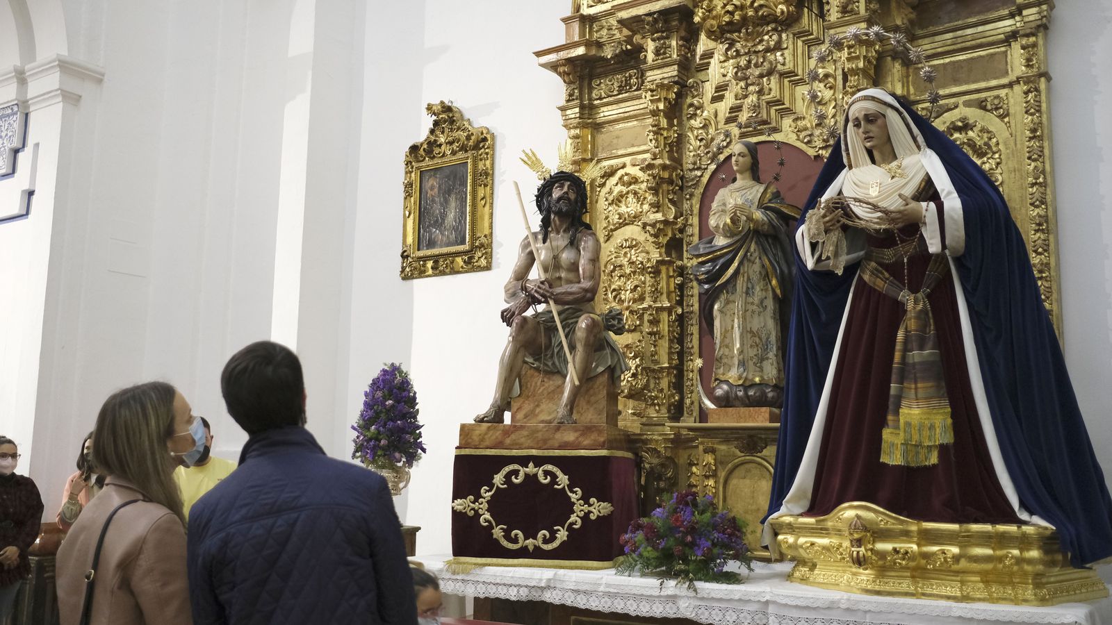 Los titulares de la Merced, en la iglesia de la Merced.