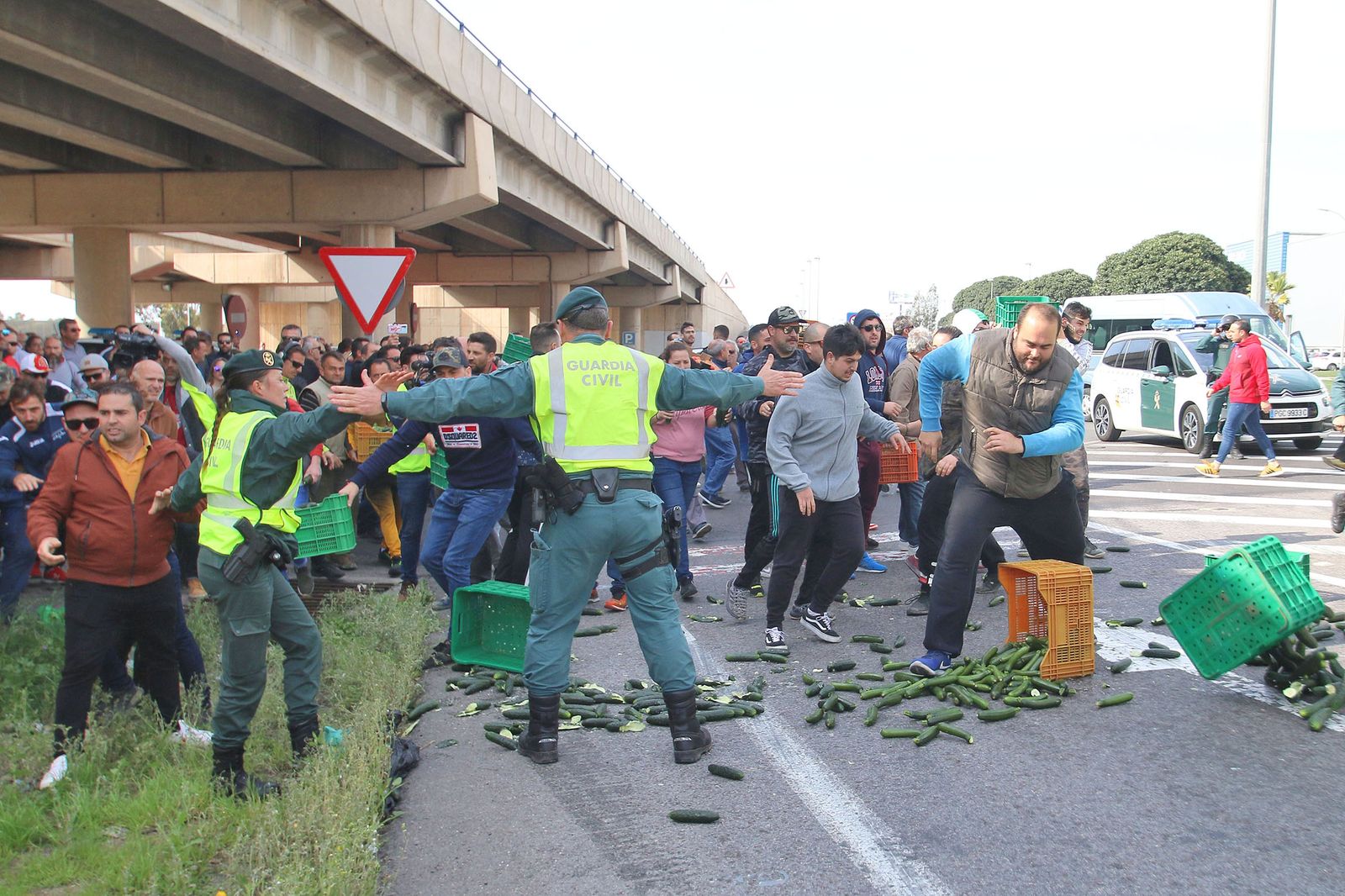 Las imágenes de la manifestación de agricultores