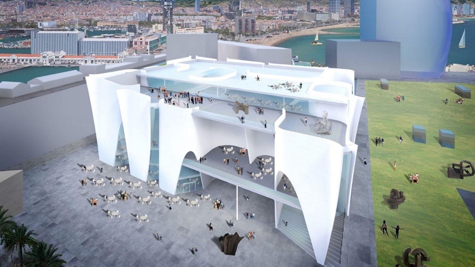 Edificio proyectado por el arquitecto Toyo Ito para el de Barcelona.