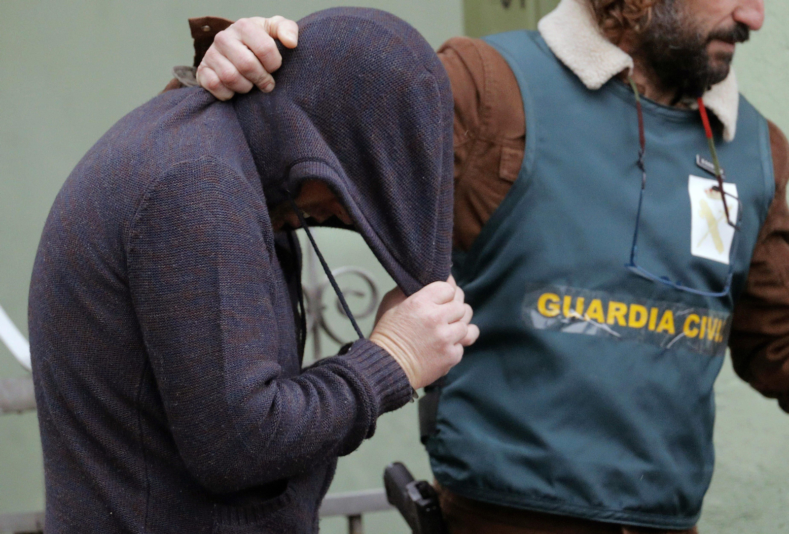 Traslado de el Chicle tras el registro realizado el 31 de diciembre en su domicilio.