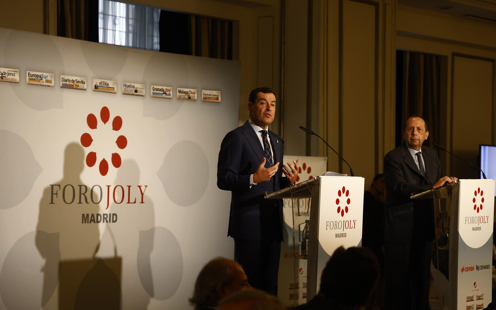 Foro Joly con Juanma Moreno en Madrid, todas las imágenes