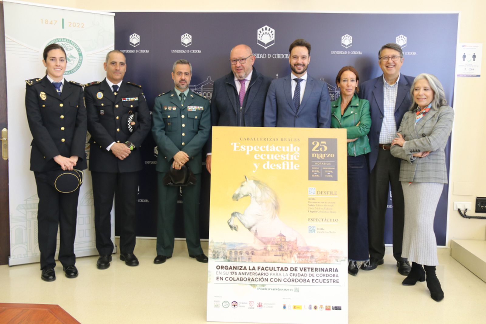 Presentación del desfile ecuestre.