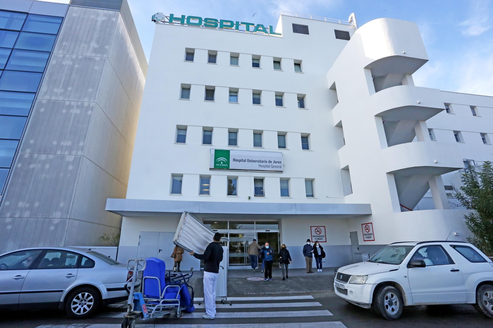 Una imagen de la fachada del hospital de Jerez.