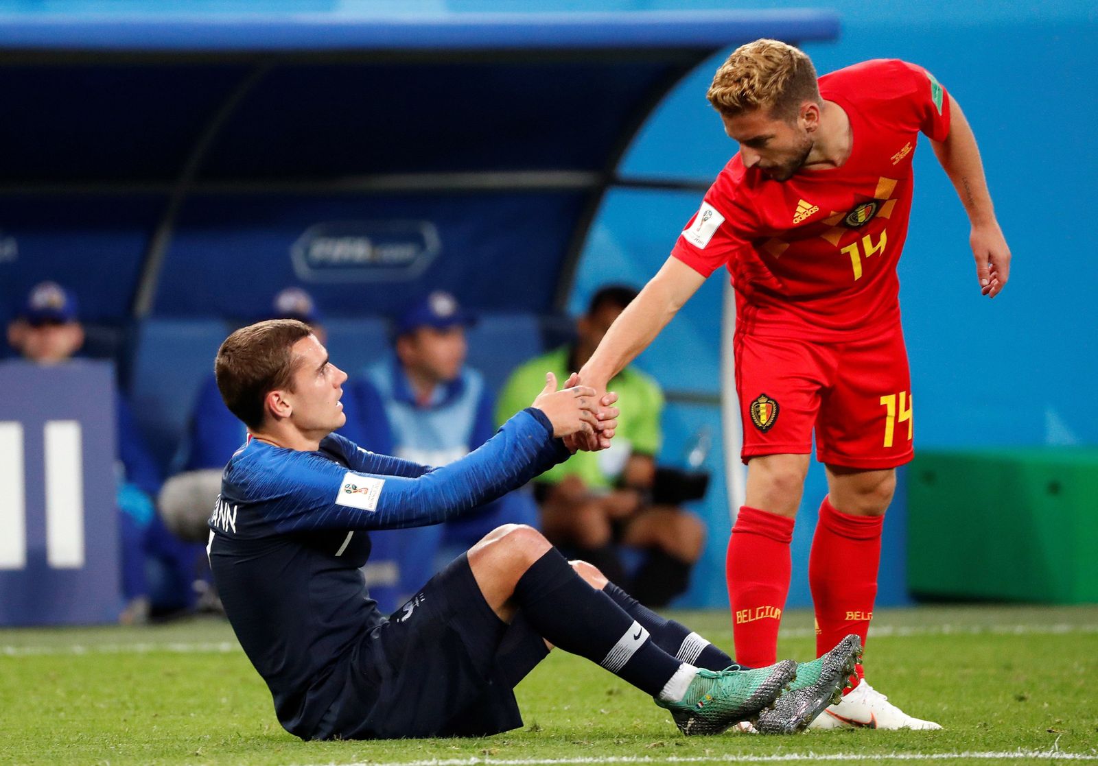 Las imágenes del Francia-Bélgica