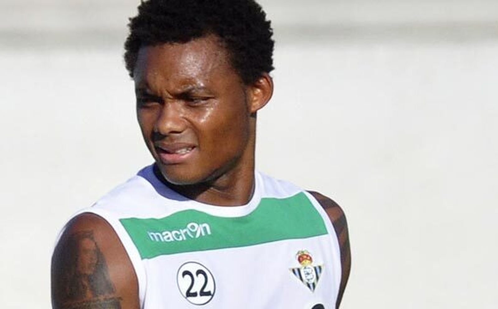 Nelson durante un entrenamiento de su etapa en el Betis.