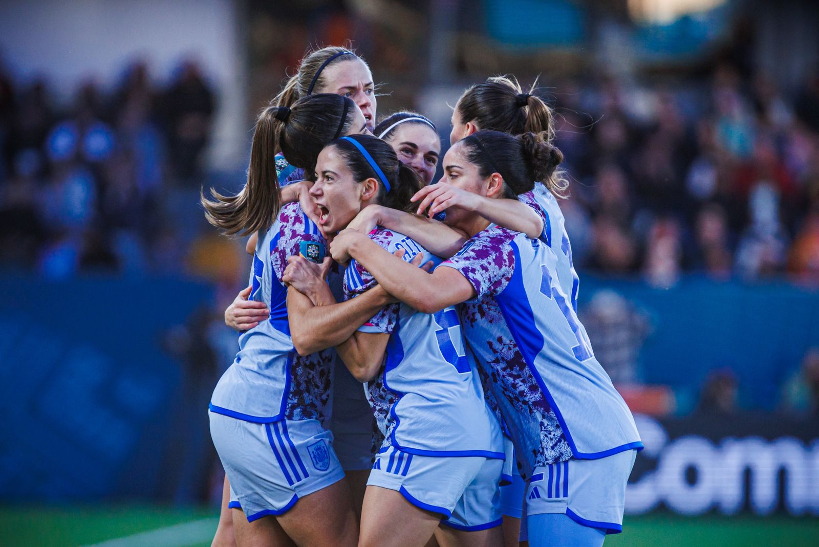 Las fotos de la goleada de España a Suiza en el Mundial femenino