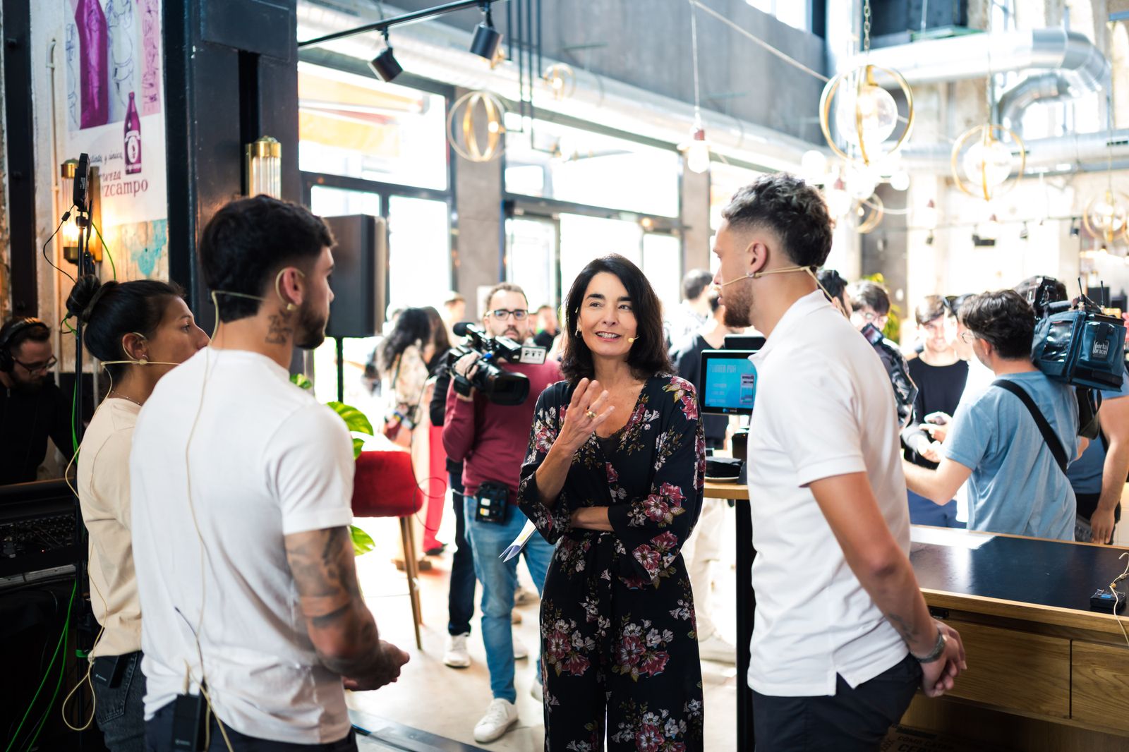 Las fotos de jugadores del Betis y del Sevilla en la Cruzcampo