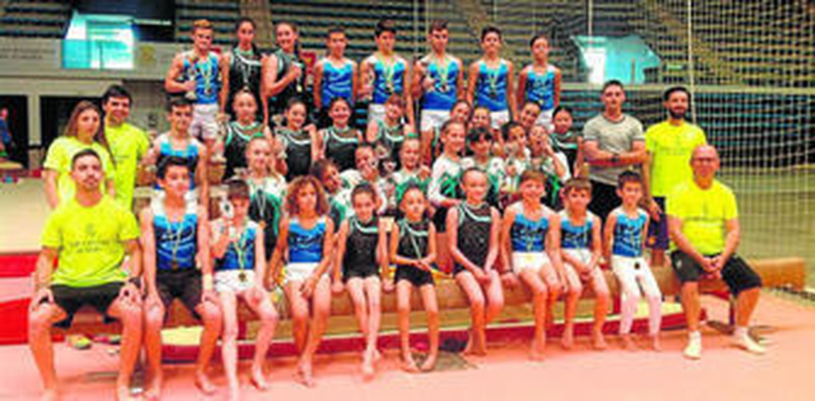 La gimnasia federada da muchos éxitos.
