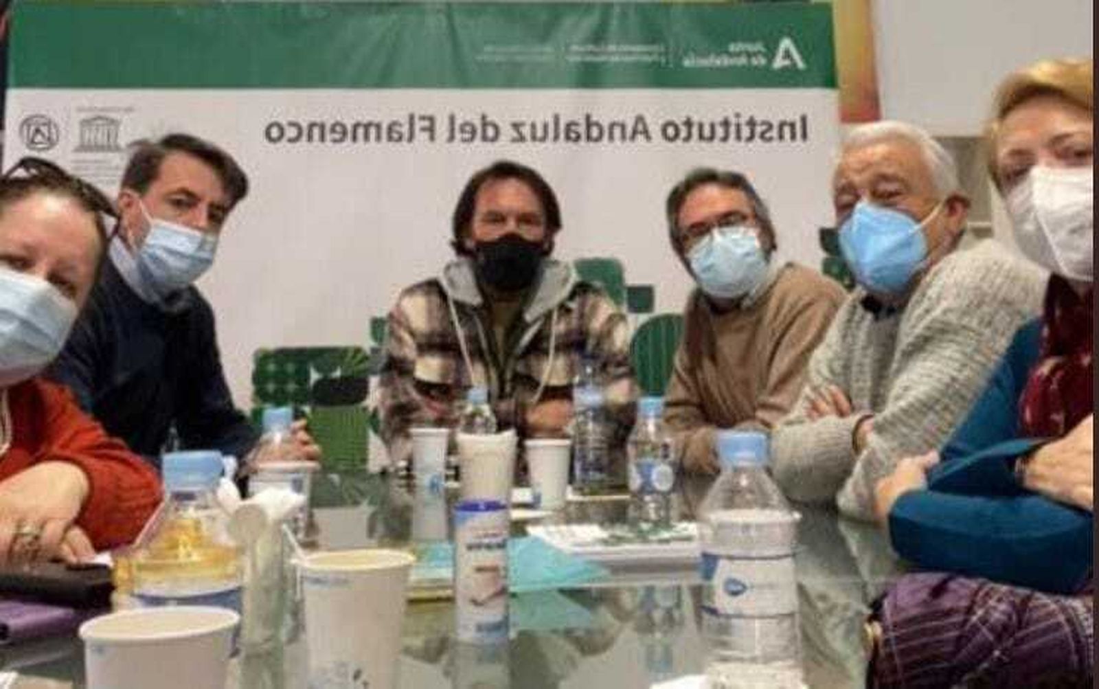 Un momento de la reunión.