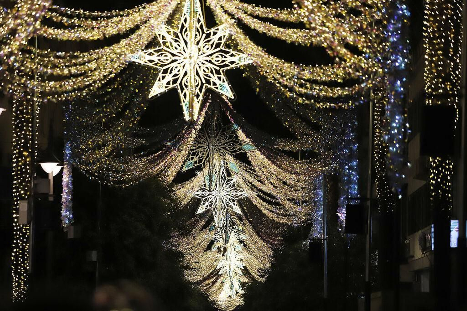 El alumbrado de Navidad en Huelva.