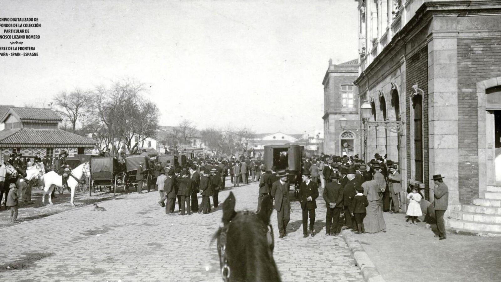 Antigua estación de tren de Jerez, años `20, por Antonio Palomo.