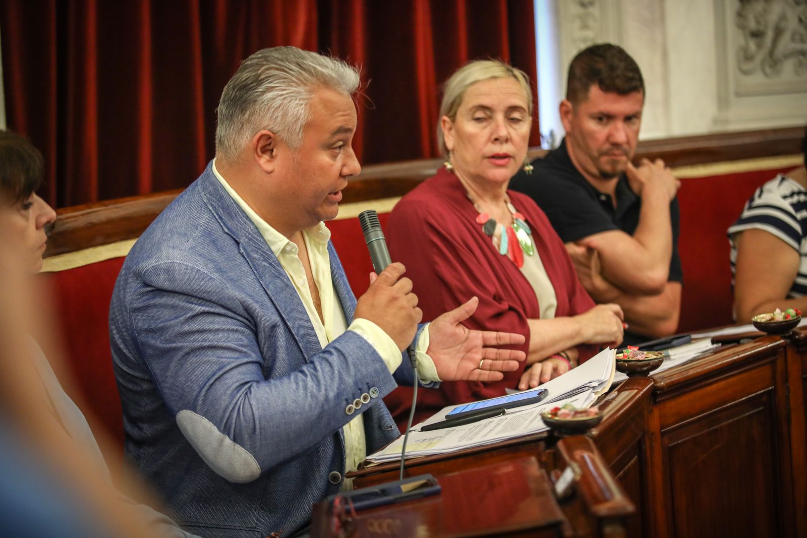 Domingo Villero, durante el Pleno de Organización del martes