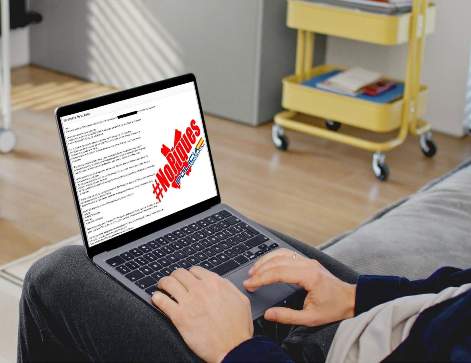 Aviso de la Policía Nacional de una nueva campaña de 'sextorsion'.