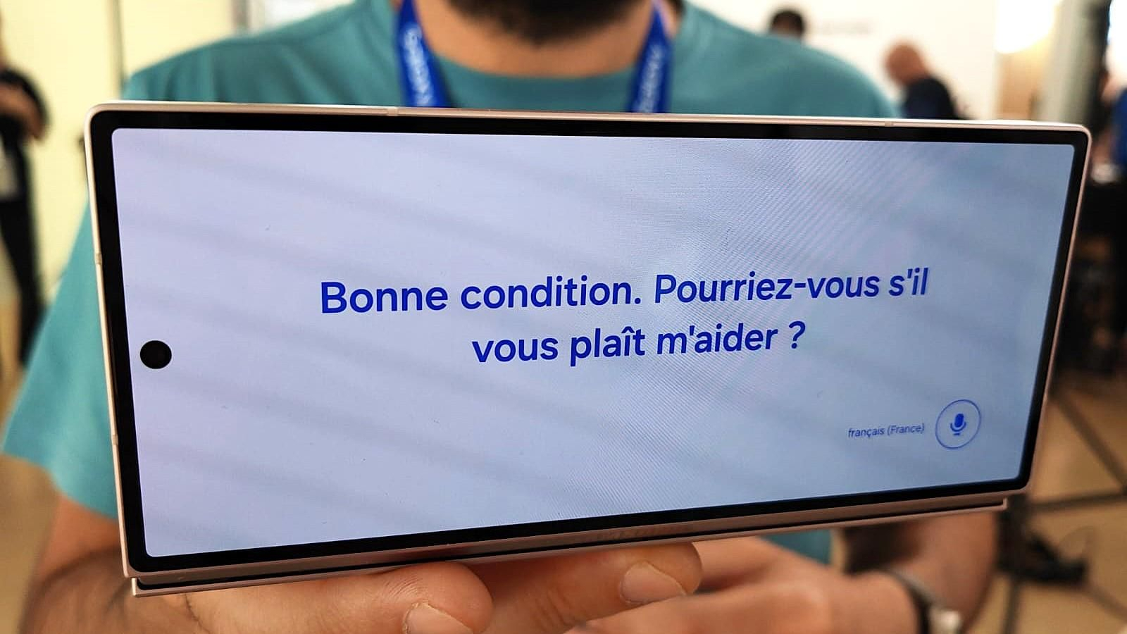 Función de intérprete en un Samsung Galaxy Z Fold6