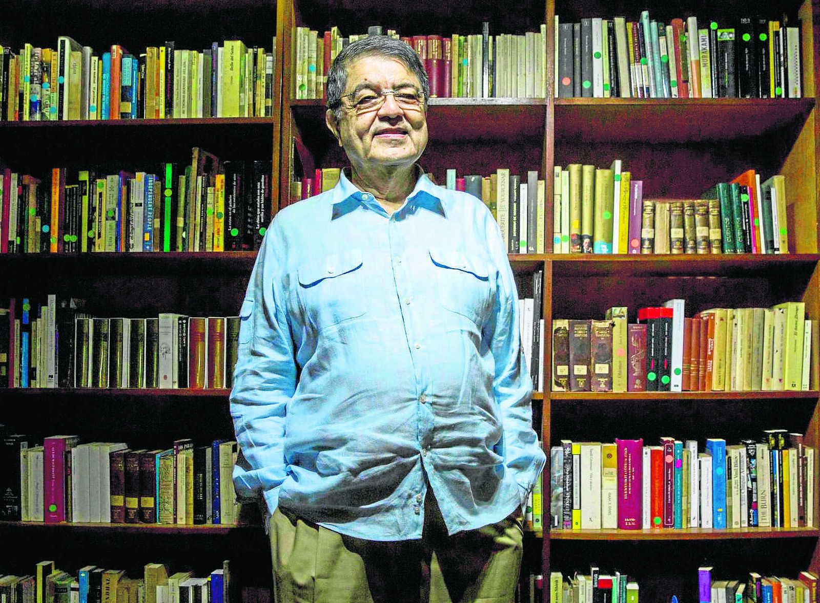 El escritor nicaragüense Sergio Ramírez, fotografiado ayer en su residencia en Managua.