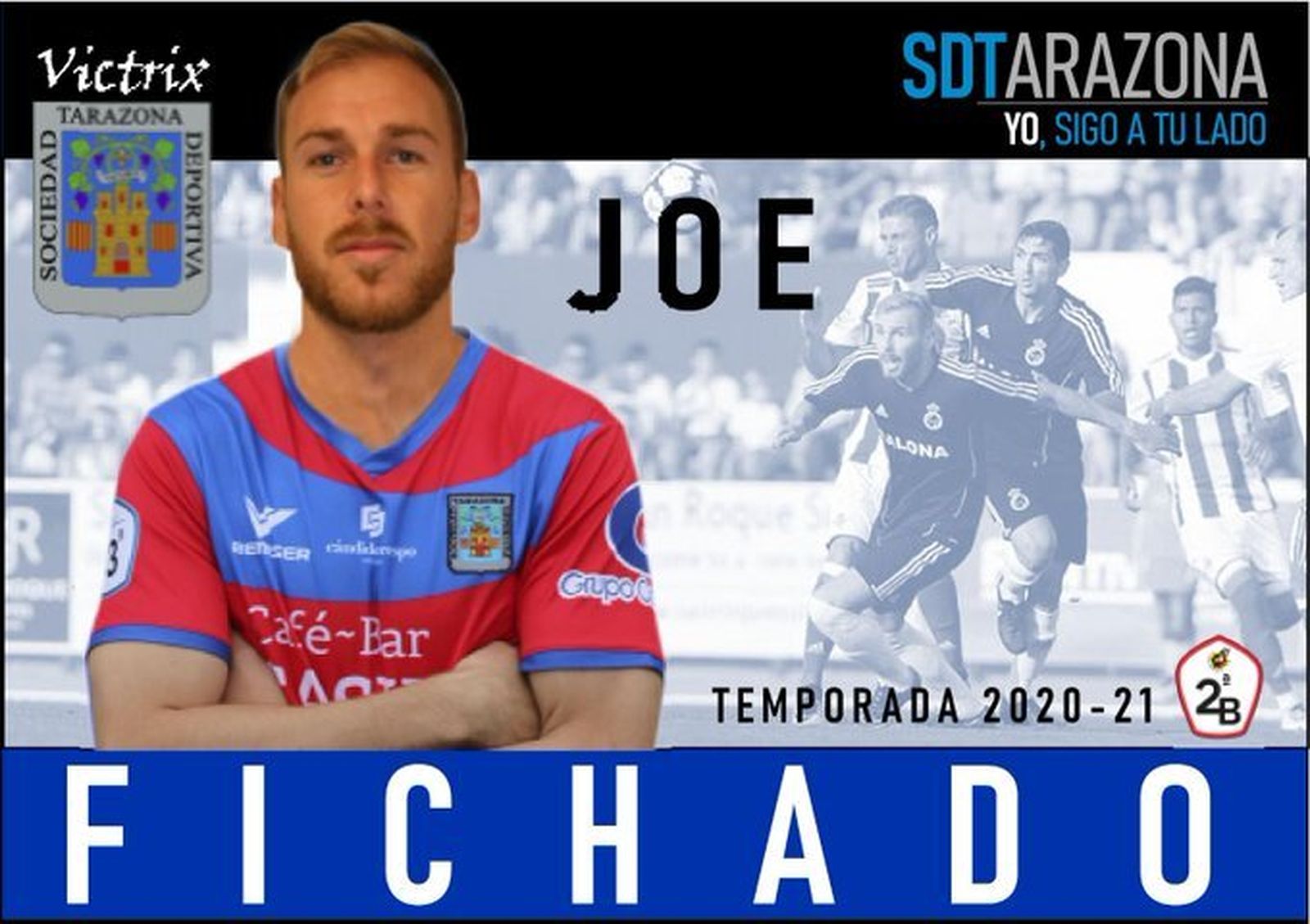 El anuncio del fichaje de Joe por la SD Tarazona