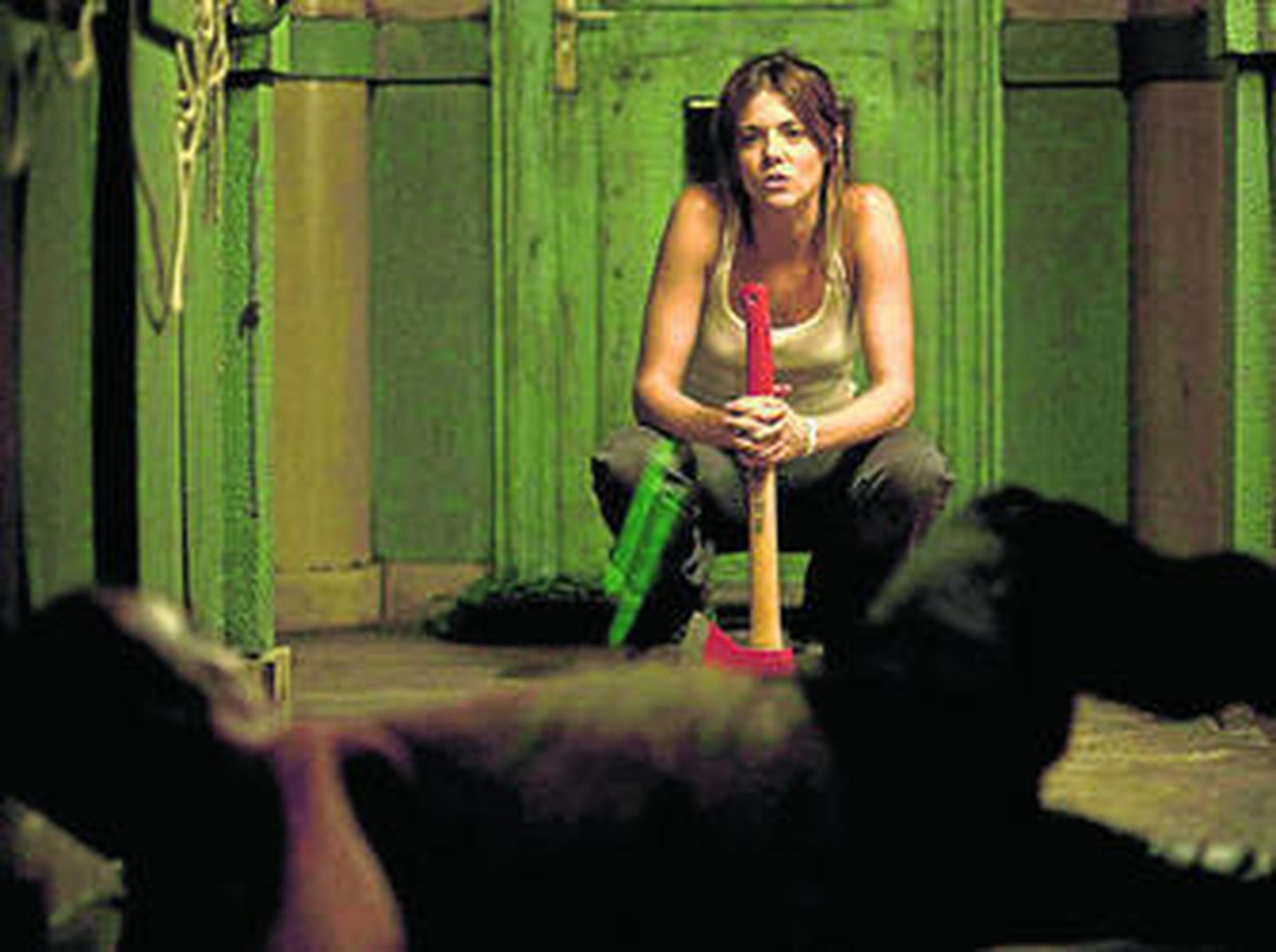 Manuela Velasco, en acción.